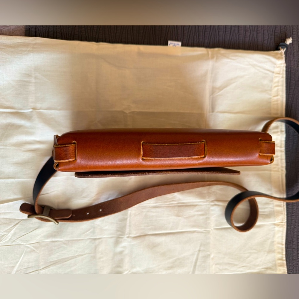 Popov Leather Everyday Satchel - English Tan - Seidel Leather - Picture 4 of 7